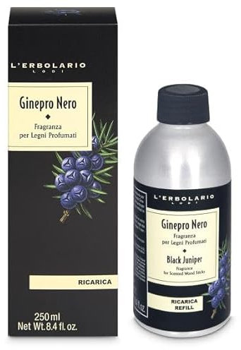 L'Erbolario - Fragranza Per Legni Profumati Ricarica - Ginepro Nero - 250 ml