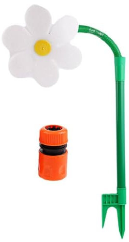 Crazy Daisy Sprinkler, Sonnenblumen-Sprinkler für Hof, 360° drehbarer Gartensprinkler, breite Abdeckung, tanzende Gänseblümchen-Sprinkler, neues bewegliches Blumen-Sprinkler-Bewässerungssystem für