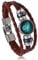 Fictory Unisex Vintage Bracelet, Zodiac Sign Leo, Comfortable Faux Cowhide, Unique Gift