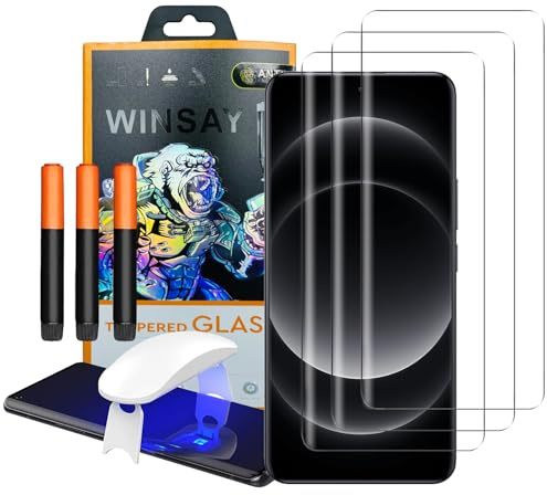 NOVAGO Compatible avec Xiaomi 14 Ultra/15 Ultra - Verre Trempé 3D Incurvé - Technologie Colle UV avec Lampe Fournie - Protection Écran Intégrale, Dureté 9H, Anti-Rayure et Haute Sensibilité Tactile