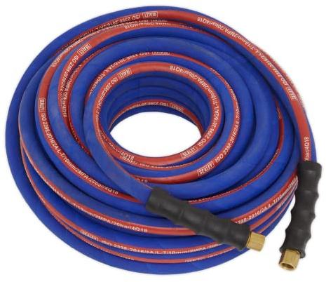 Sealey Extra-Heavy-Duty Air Hose 20m x Ø10mm with 1/4BSP Unions - AH20R/38