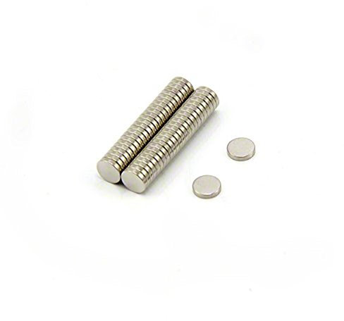 N42 Neodym -Magnet Für Kunst, Handwerk, Modellherstellung - 5mm Durchmesser x 1mm Dick - 0,3kg Zug - Pack Von 50