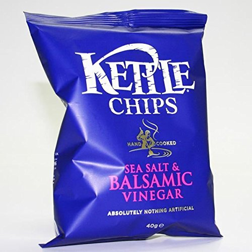 KETTLE® Chips Sea Salt & Balsamic Vinegar 40g (Pack of 18)