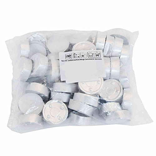 Teelichter 50er-Pack ca. 4 Stunden, weiß (1 Stück)