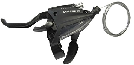 SHIMANO ESTEF5002LSBL S+B-Hebel ST-EF 500 2-Finger 3-Fach Links, V-Brake, 1800mm, schwarz