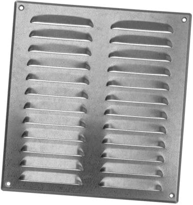 EUROPLAST 260x280mm / 10x11 Galvanized Metal Air Vent Grille Cover with Insect Mesh - Mosquito Protection