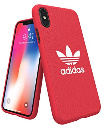 adidas, Cover Originale Adicolor Stampata, per Apple, iPhone X, codice Prodotto 29945, Colore Radiant Red (Rosso fiammante)