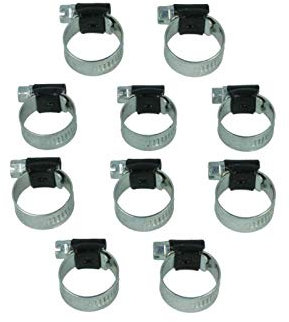 Lot de 10 colliers de serrage Noir HD 38 à 50 mm