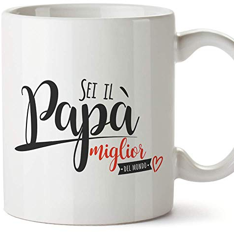 Mugffins Tazza papà (Miglior Padre del Mondo) - miglior Padre del Mondo - Idee Regali Originali Festa del papà