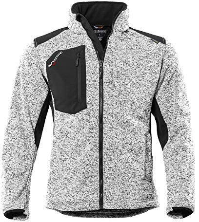 Qualitex Strick-Fleecejacke Unisex; gefütterte, wärmende Workwear Winterjacke für Herren und Damen; warme Arbeitsjacke