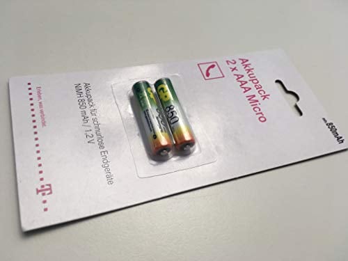 Telekom Akkupack 2X AAA 1,2V/850mAh für schnurlose Endgeräte