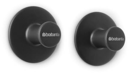 Brabantia 280320 Renew Collection Crochets à Serviettes, Dark Grey