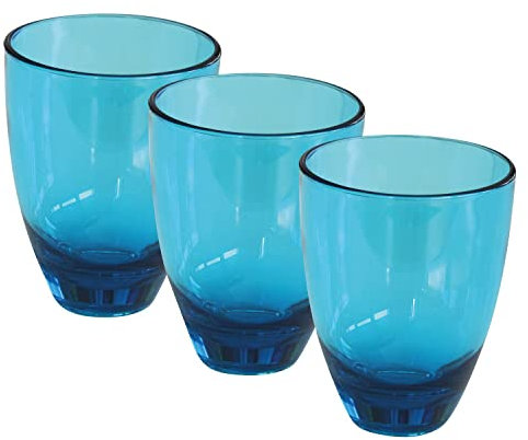 Wol - Lot de Verres Massa Coloris - Bleu
