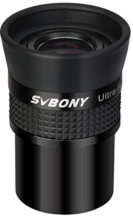 Svbony SV190 Telescope Eyepiece 1.25”, 10mm Ultra Flat Field 60 ° Field of View Eyepiece, Fully Multi Coated Telescope Lens for Planets Moon Observation