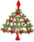 Clearine Weihnachtsbaum Brosche Süße Kristall Diamante Pin Rubin-Rot Gold-Ton