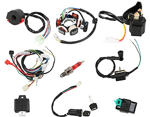 Faisceau de Câbles Quad, Remplacement du Kit de Faisceau de Câbles Quad CDI pour 50cc 70cc 90cc 110cc 125cc ATV Quad Dirt Bike Go Kart Pièces