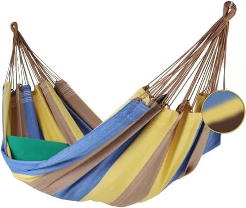 Denana Doppel Hängematte Juriti aus 100% Baumwolle Tuchhängematte