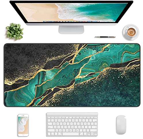 Atufsuat Erweitertes Gaming-Mauspad, XXL großes Mauspad 77 x 36 cm, Computer-Tastatur-Mauspad, Wasserdichte Schreibtischunterlage mit Genähten Kanten und Rutschfester Unterseite für Frauen im Büro