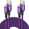 3BAO Micro USB Cable Pack of 2 1M2M Charging Cable Micro USB Fast Charging Cable Compatible with Galaxy S7 S6 S5 J7 (2018) J6 J5, Huawei P Smart, P40 Lite E, P10 Lite, Y9 Y8 Y7, PS4 controller etc.
