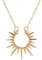 HMOOY Gold/Silber Sonne Anhänger Halskette Verstellbar Sun Kette Vergoldete Sunshine Halskette Minimalist Schmuck für Damen Mädchen
