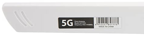 Antena SMA, AZ7795G 18dbi Antena 5G de Alta Ganancia Antena SMA Omni Direccional de Banda Completa para Enrutadores Monitoreo Inalámbrico (Blanco)