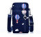 Borsa a Tracolla da Donna in Nylon, Mini Portafogli con Porta Cellulare e Cuffie, Fascia da Braccio, Messenger (Stile Palloncino Blu)