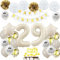 Geburtstagsdeko 29 Beige Gold, Luftballons 29 Geburtstag Frau Mann, Deko 29. Geburtstag Luftballons, Beige 29. Geburtstag Dekorationen, Sandweiß 29 Jahre Geburtstagsdeko, Luftballon 29 Beige