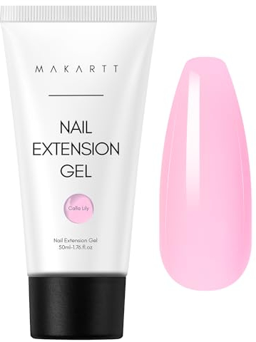 Makartt Poly Nail Gel 50ml - Extension Gel Farben Nägel UV Aufbaugel und Nagelverlängerung Gel für Starter Nageldesign DIY Maniküre Geschenk, Calla Lily