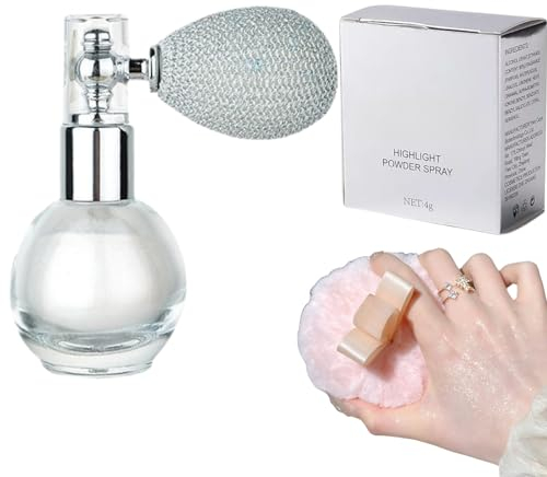 Glitzer Spray,Glitter Spray für Face und Body,Powder Glitzerspray,Glitzer Haarspray Make-up Sparkle Puder Kosmetik Shimmer Highlighter,Highlighter Puder Sprühen,Powder Glitterspray Haare für Party