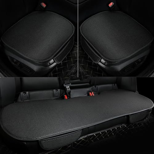 Sommer Autositzbezüge Set Für BM-W X1 2009-2024 E84 F48 U11, Auto-Sitzbezug-Set - Atmungsaktiv Schweißableitender Komfort - Auto Sitzkissen und Rückenlehne aus Eisseide,3/Black