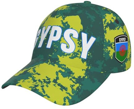 Homme Femme Snapback Casquette Grain De Drapeau Gitan Chapeaux Pare-Soleil Respirant Casquette Hip Hop Mode Casquette Trucker pour Sport Hip Pop Golf