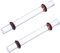 2 Stück Acryl Tonrollen Polymer Clay Werkzeuge Transparent Tonwalze Acrylstab Polymer Clay Zubehör Massiver Acryl Ton Roller Antihaftbeschichtung Diy-Rollwerkzeug zum Modellieren und Formen von Ton