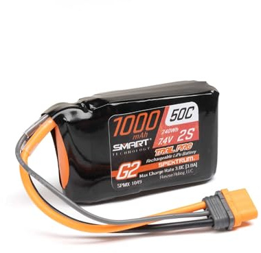 Spektrum Accessories Smart G2 Trail Pro 1000mAh 2S 7.4V 50C LiPo w/ IC2, SPMX-1049