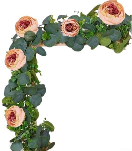 HpLive Künstliche Rosenranke, künstliche Blume, für den Schreibtisch, Rosenranke, Treppenhaus, Tor, Gartendekoration