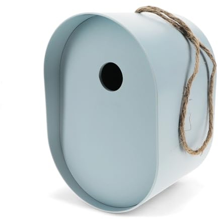 Oval Bamboo Fibre Birdhouse - Blue