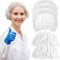 NHQZ 100 Pezzi Cuffie Monouso, Cuffia Chirurgica Polipropilene, Cuffie Bianche Monouso, Cuffia Igienica Uomo Donna, Cuffie Protettive Capelli Uso in Cucina, Medicin e Igiene