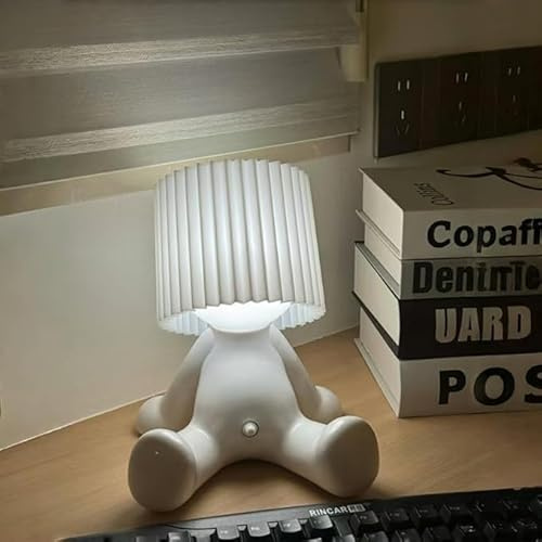 Eine Kreative Lampe des Kleinen Schüchternen Mannes,Lustige LED Tischleuchte,Kreative Tischlampe Mit Schirm,Kreative a Little Shy Man Nachttischlampe,Schlafzimmerlampe,Led Nachttischlampe