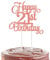 Beautiful 21-Year-Old Rose Gold Birthday Cake Topper - The Cake Topper Is A Double-Sided Sparkling Decoration for The Cake Surface Layer, Used for Birthday Parties And Anniversary Party Supplies.