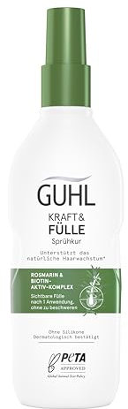 Guhl Kraft & Fülle Sprühkur - Inhalt: 150 ml - Sichtbare Fülle nach 1 Anwendung - Ohne zu beschweren - Silikonfrei