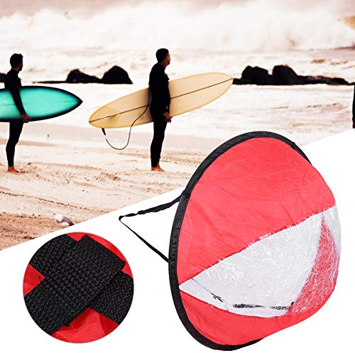 Polyester TAFT Klappkajak Windsegel Transparent Fenster Kanu Windsegel Bootsbehörde Accessorykayak Segel Rot (Rot)