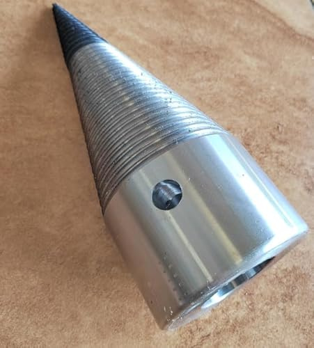 Generisch 100mm RECHTSGEWINDE + NUT Drillkegel Holzspalter Kegelspalter alle Aufnahmen (Bohrung 25mm + Nut)