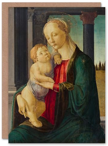 Artery8 Sandro Botticelli Art Card Madonna and Child Virgin Mary Baby Jesus