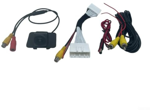 28-poliges Adapterkabel und Auto-Rückfahrkamera für Mazda CX-3 Rückfahrkamera, 800TV-Linienauflösung, wasserdicht, mit 1 m Netzkabel und 6 m Steuerkabel
