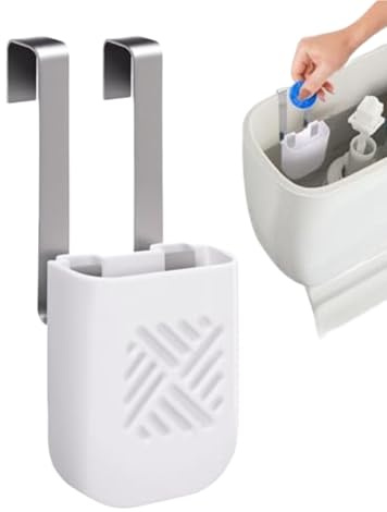 Byeaon Soporte para Pastillas del Tanque del Inodoro | Bracket De Almacenamiento - Portador De Limpiador para Taza del Inodoro - para Apartamentos Oficinas Baños Residenciales Hoteles Hogares