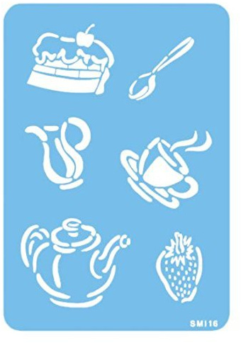 PME SMI16 JEM Tea Time Stencil Blue