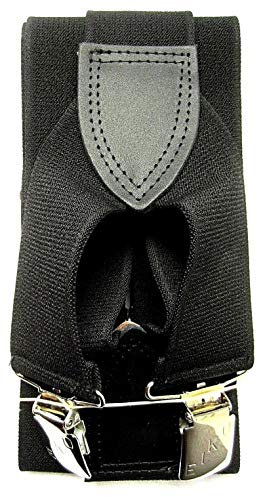 EIKO Marken Hosenträger extrabreit black 140 x4,5 cm