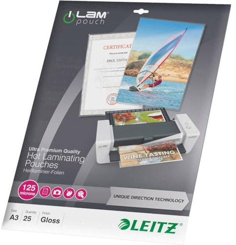 Leitz 74890000 Heißlaminierfolie, A3
