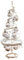 Loberon Deko-Baum Gerzat, mit Antik-Finish, für Individuelle Dekoideen, Handarbeit, Christbaum, Weihnachtsschmuck, Weihnachtsdekoration, Weihnachten, Eisen, Creme