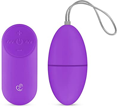 EasyToys Vibrating Egg with Wireless Remote Control - Couple Love Egg for an Exciting Foreplay- Purple