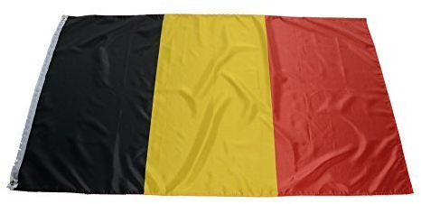 Flaggenking Belgien Fahne, schwarz, gelb, rot, 90 cm x 150 cm